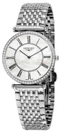 Longines La Grande Classique Stainless Steel Mother-Of-Pearl Dial Diamonds Quartz Womens Watch L4.741.0.99.6