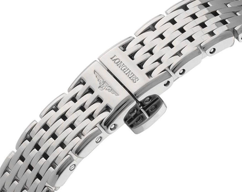 Longines La Grande Classique Stainless Steel Mother-Of-Pearl Dial Diamonds Quartz Womens Watch L4.766.4.87.6
