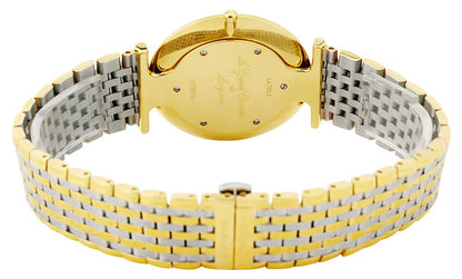 Longines La Grande Classique Yellow Gold PVD and Stainless Steel Gold-Tone Dial Quartz Unisex Watch L4.755.2.32.7