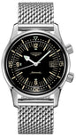 Longines Legend Diver Automatic Mesh Stainless Steel Black Dial Date Mens Watch L3.774.4.50.6