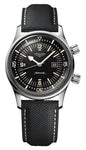 Longines Legend Diver Automatic Stainless Steel Black Dial Black Fabric Strap Date Divers Unisex Watch L3.374.4.50.0