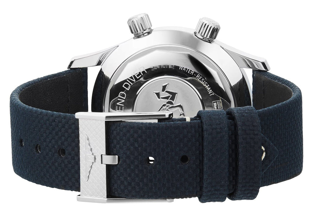 Longines Legend Diver Automatic Stainless Steel Blue Dial Blue Fabric Strap Date Divers Unisex Watch L3.374.4.90.2