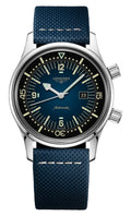 Longines Legend Diver Automatic Stainless Steel Blue Dial Blue Fabric Strap Date Divers Unisex Watch L3.374.4.90.2