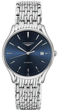 Longines Lyre Automatic Stainless Steel Blue Dial Date Mens Watch L4.960.4.92.6