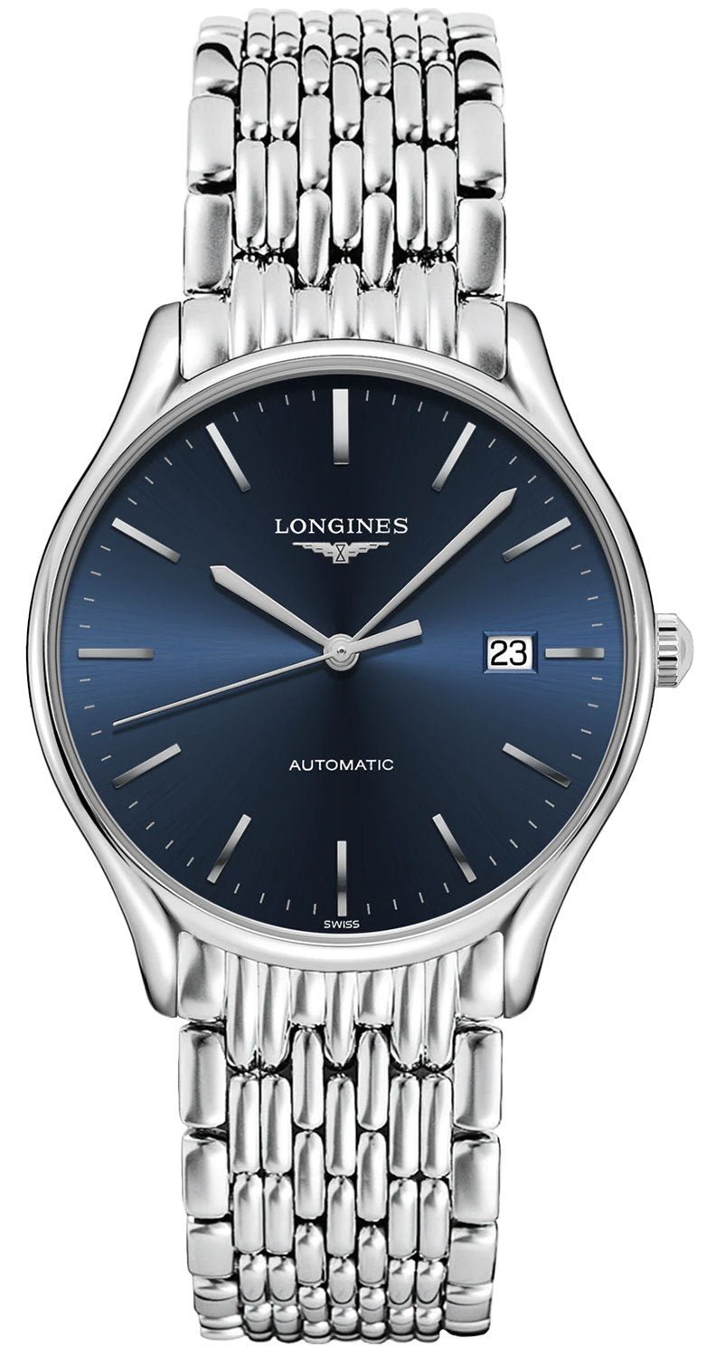 Longines Lyre Automatic Stainless Steel Blue Dial Date Mens Watch L4.960.4.92.6