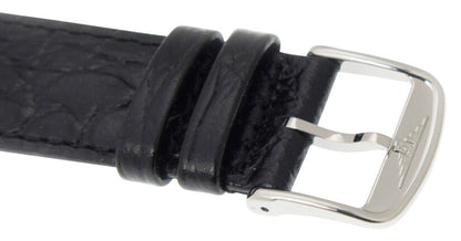Longines Lyre Automatic Stainless Steel White Dial Black Leather Strap Date Mens Watch L4.960.4.11.2