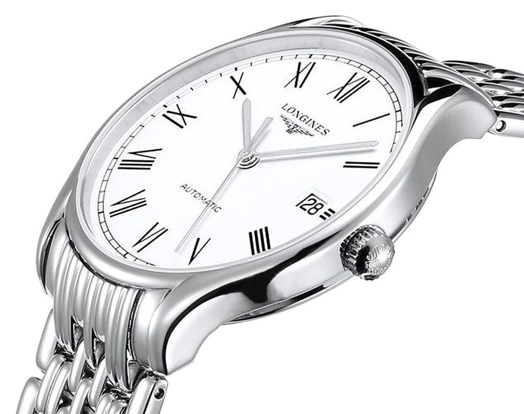 Longines Lyre Automatic Stainless Steel White Dial Date Mens Watch L4.960.4.11.6