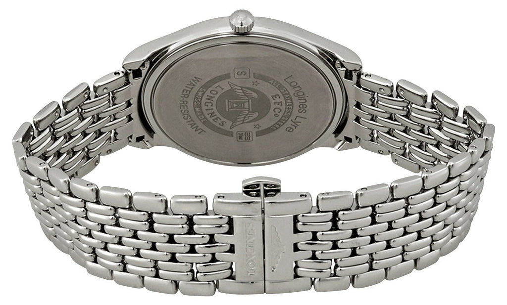 Longines Lyre Stainless Steel White Dial Date Quartz Mens Watch L4.859.4.11.6