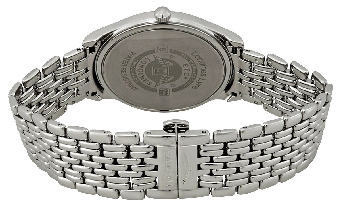Longines Lyre Stainless Steel White Dial Date Quartz Mens Watch L4.859.4.11.6