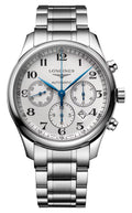 Longines Master Collection Automatic Chronograph Stainless Steel Silver-Tone Dial Date Mens Watch L2.759.4.78.6