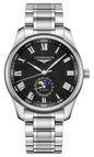 Longines Master Collection Automatic Stainless Steel Black Dial Moonphase Date Mens Watch L2.919.4.51.6