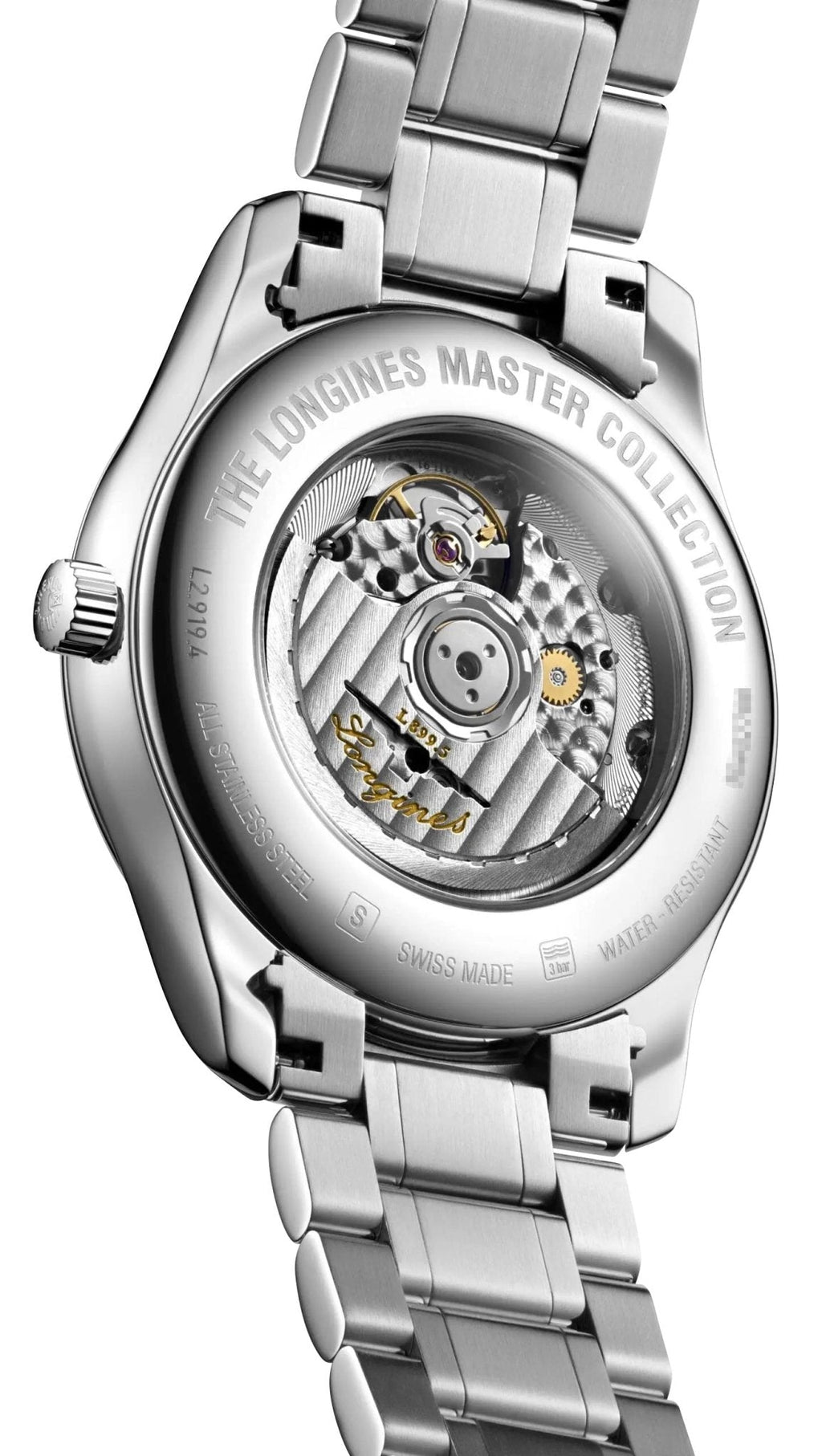Longines Master Collection Automatic Stainless Steel Black Dial Moonphase Date Mens Watch L2.919.4.51.6