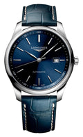 Longines Master Collection Automatic Stainless Steel Blue Dial Blue Leather Strap Date Mens Watch L2.793.4.92.0