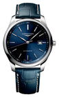 Longines Master Collection Automatic Stainless Steel Blue Dial Blue Leather Strap Date Mens Watch L2.793.4.92.0