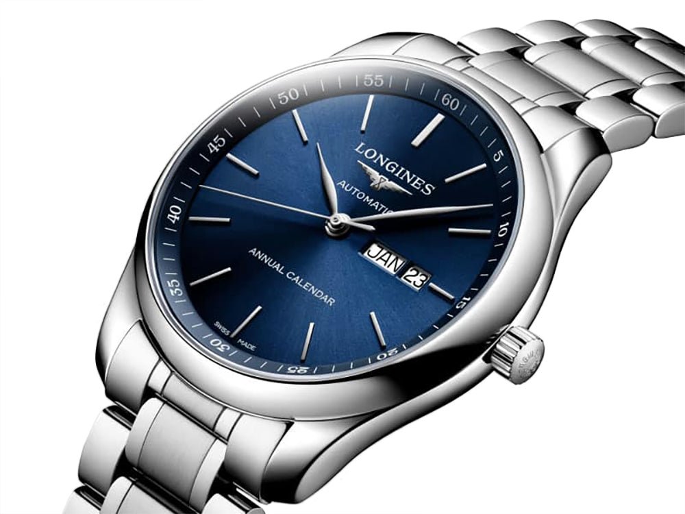 Longines Master Collection Automatic Stainless Steel Blue Dial Date/Month Mens Watch L2.920.4.92.6