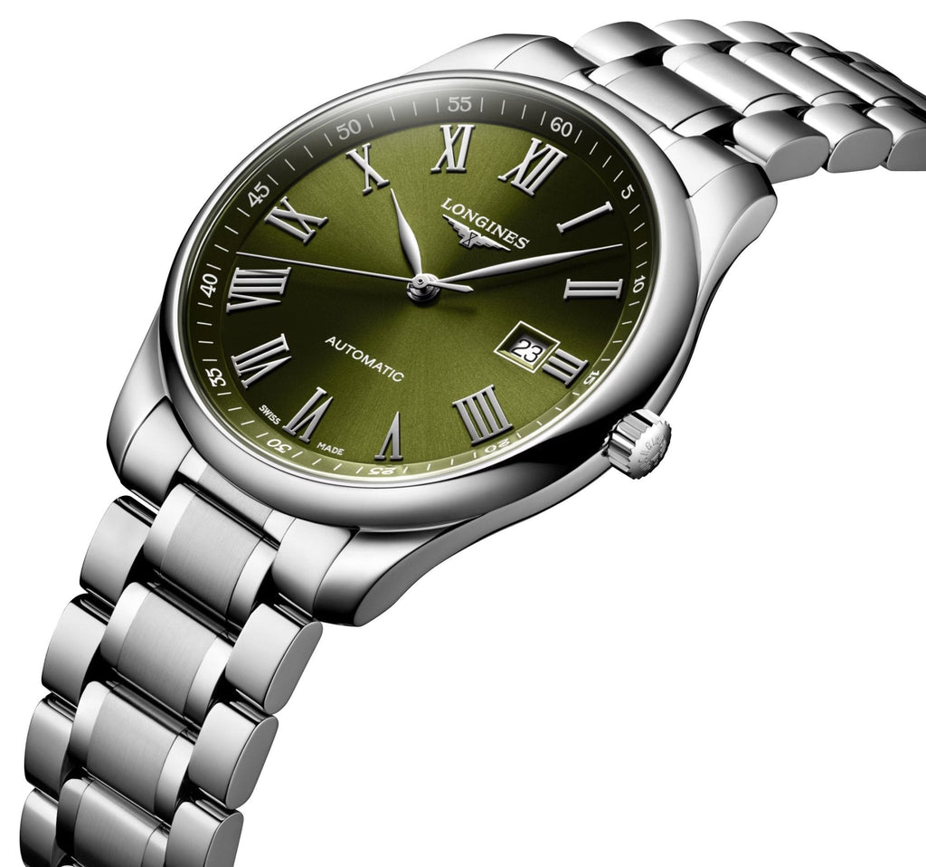 Longines Master Collection Automatic Stainless Steel Green Dial Date Mens Watch L2.893.4.09.6