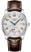 Longines Master Collection Automatic Stainless Steel Silver Dial Brown Leather Strap Date Power Reserve Mens Watch L2.908.4.78.3