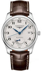 Longines Master Collection Automatic Stainless Steel Silver Dial Brown Leather Strap Date Power Reserve Mens Watch L2.908.4.78.3
