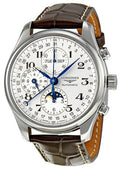 Longines Master Complications Automatic Chronograph Moonphase Stainless Steel Mens Watch L2.773.4.78.3