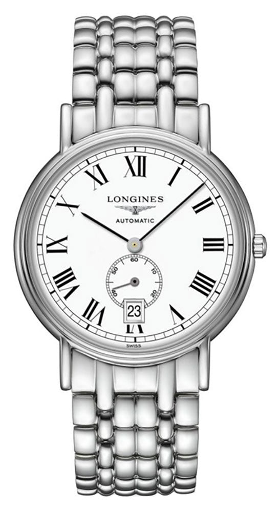 Longines Presence Automatic Stainless Steel White Dial Date Mens Watch L4.904.4.11.6
