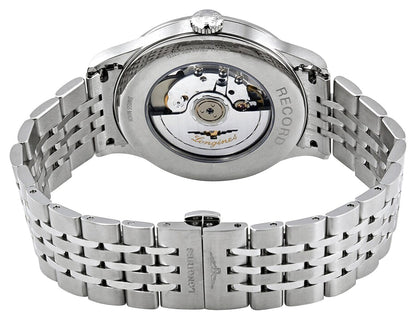 Longines Record Automatic Stainless Steel Blue Dial Date Mens Watch L2.821.4.96.6