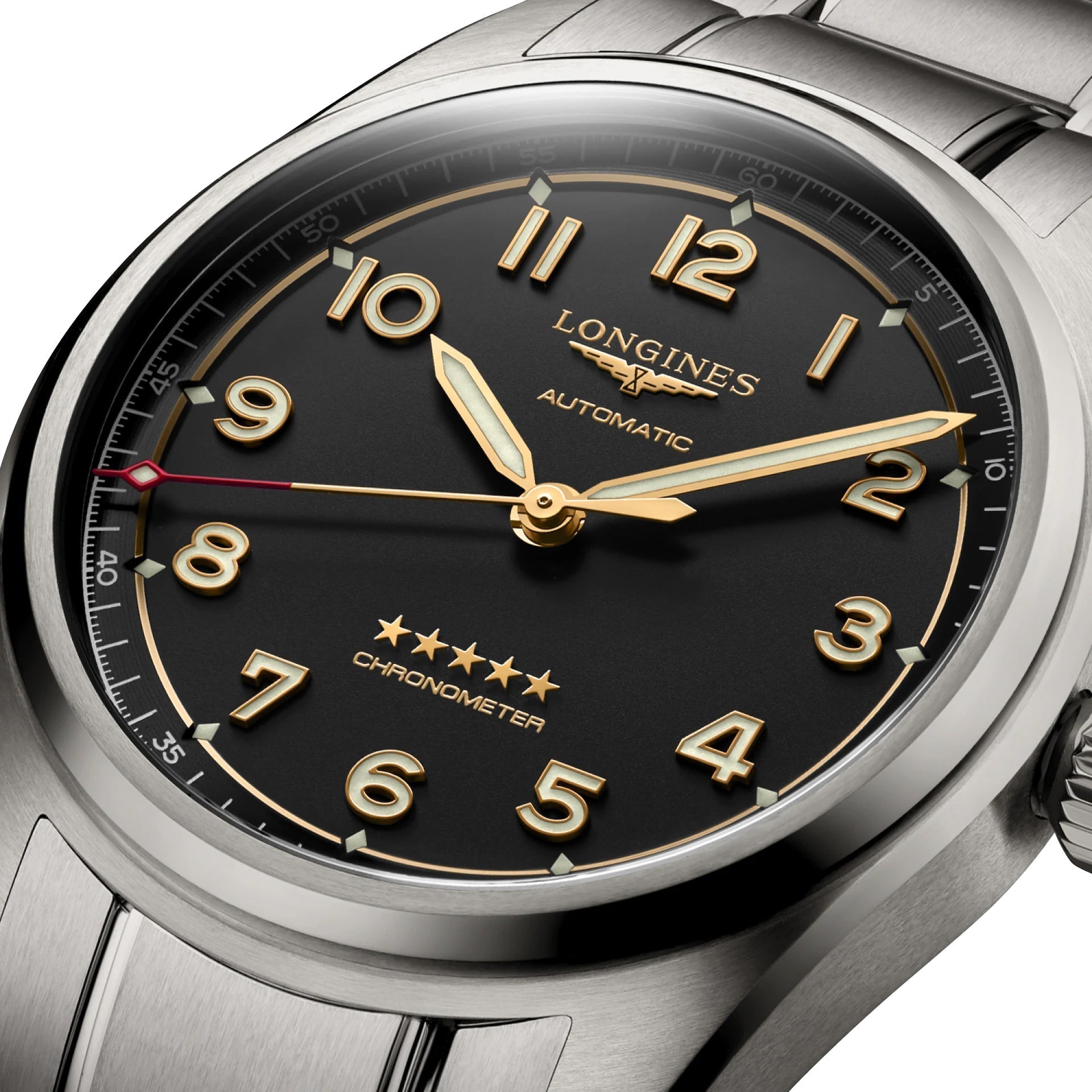 Longines Spirit Automatic Chronometer Titanium Gray Dial Mens Watch L3.810.1.53.6