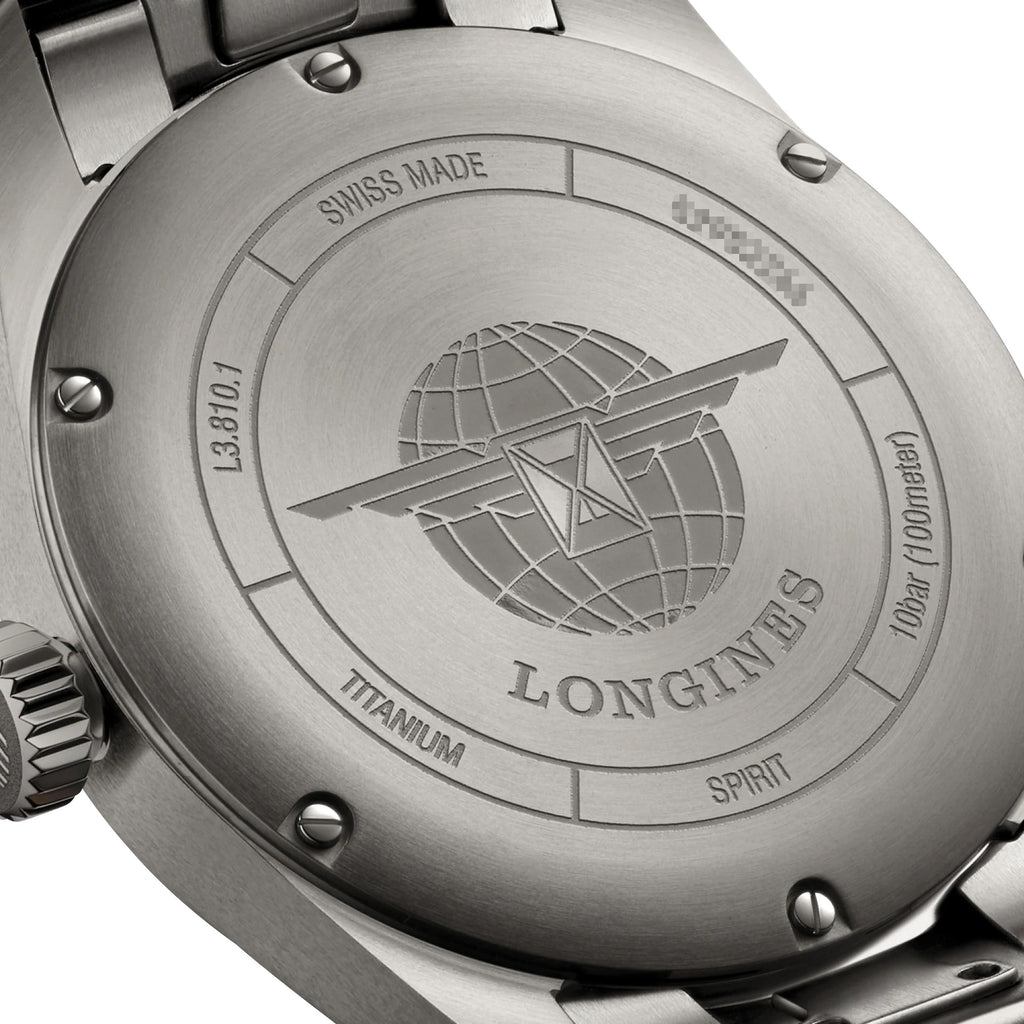 Longines Spirit Automatic Chronometer Titanium Gray Dial Mens Watch L3.810.1.53.6