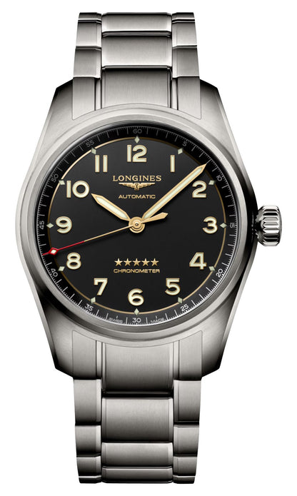 Longines Spirit Automatic Chronometer Titanium Gray Dial Mens Watch L3.810.1.53.6