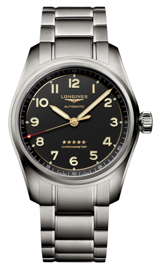 Longines Spirit Automatic Chronometer Titanium Gray Dial Mens Watch L3.810.1.53.6