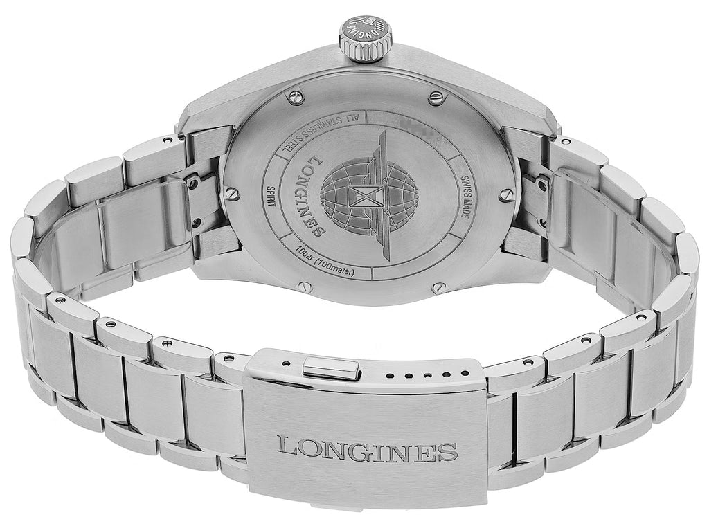 Longines Spirit Prestige Edition Automatic COSC Stainless Steel Blue Dial Interchangeable Blue/Brown Leather Strap Date Mens Watch L3.810.4.93.9