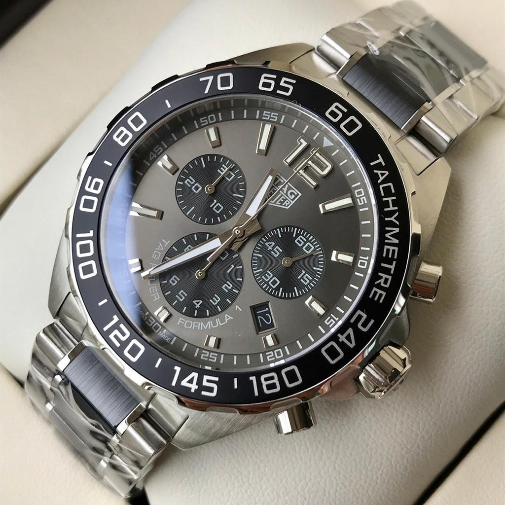 Tag Heuer Formula 1 Anthracite Dial Two Tone Steel Strap Watch For Men - CAZ1011.BA0843