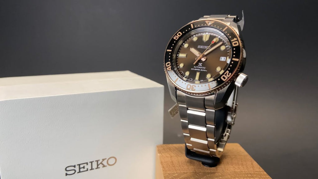 Seiko Prospex Sea Diver Automatic Brown Dial Silver Steel Strap Watch For Men - SPB240J1