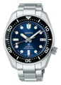 Seiko Prospex Marinemaster Automatic Scuba Divers Blue Dial Silver Steel Strap Watch for Men - SPB187J1