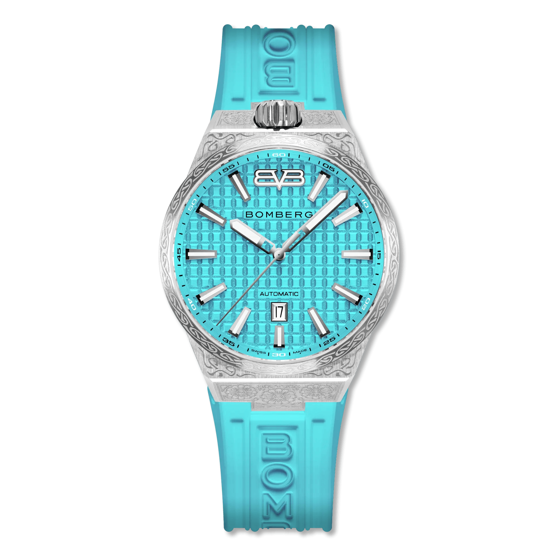 Bomberg Men's Bolt-68 NEO Automatic Teal Lagoon Watch