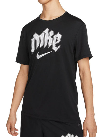 Men's DriFIT Run Division Miler Running Tee :Black
