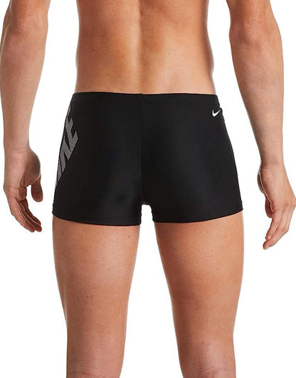 Men's Square Leg Swimsuit :Black