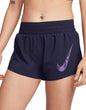 Women's DriFIT One Swoosh Running Shorts :Purple Ink