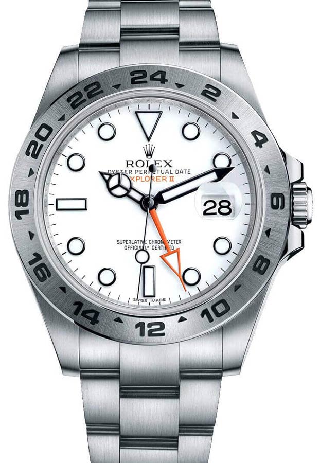 Rolex "Polar" Explorer II White Dial Oystersteel 42mm Men's Watch 216570-0001