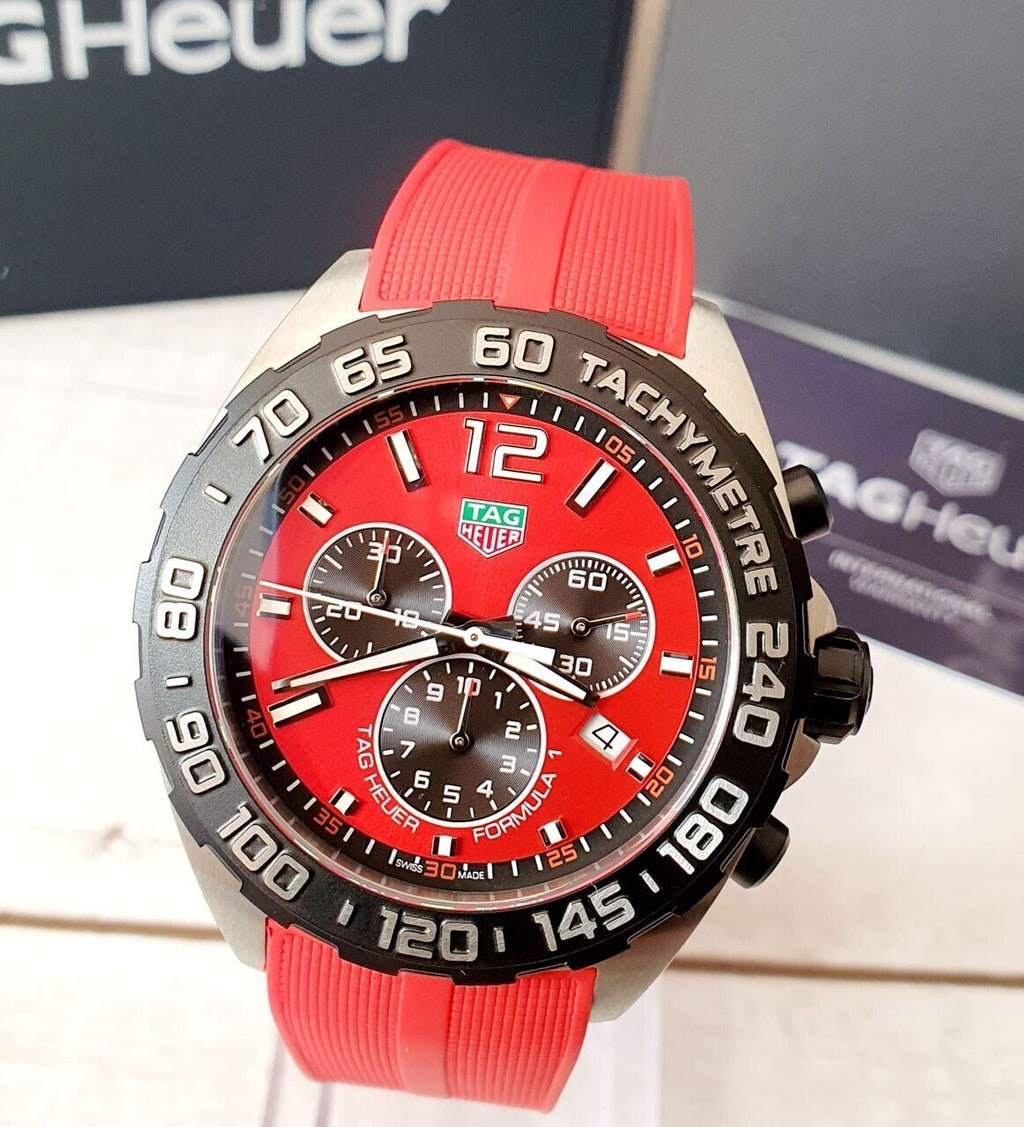 Tag Heuer Formula 1 Red Dial Watch for Men - CAZ101AN.FT8055