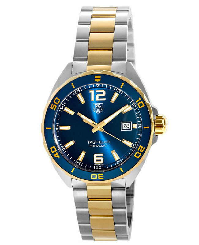 Tag Heuer Formula 1 Analog Blue Dial Two Tone Steel Strap Watch for Men - WAZ1120.BB0879