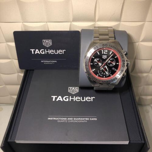 Tag Heuer Formula 1 Chronograph Black Dial Silver Steel Strap Watch for Men - CAZ101Y.BA0842