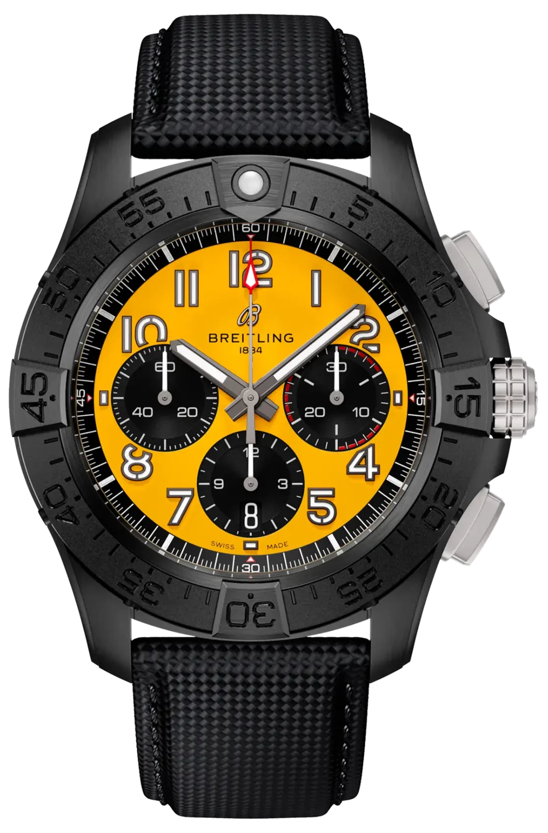 Breitling Avenger B01 Chronograph 44 Night Mission Yellow Men's Watch SB0147101I1X2