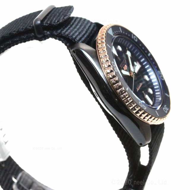 Seiko 5 Sports Automatic Blue Dial Black NATO Strap Watch for Men - SBSA098
