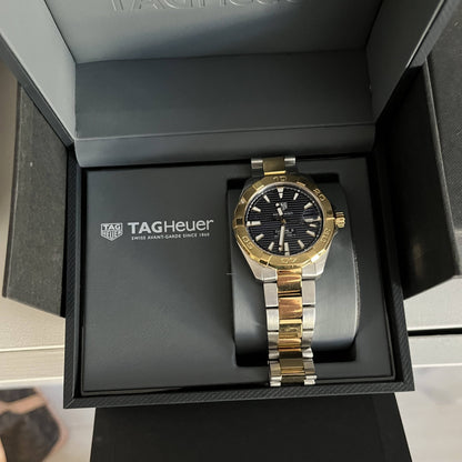 Tag Heuer Aquaracer Calibre 5 Blue Dial Two Tone Steel Strap Watch for Women - WBD2120.BB0930