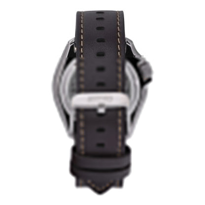 Seiko 5 Sports SKX GMT Automatic Mocha Black Dial Brown Leather Strap Watch For Men - SSK036K1