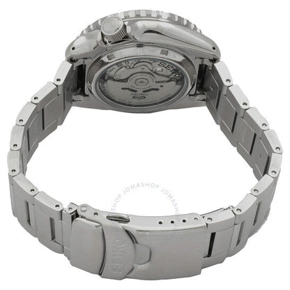 Seiko 5 Sport Automatic SKX Series Black Dial Silver Steel Strap Watch for Men - SRPK99K1