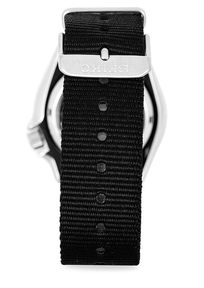 Seiko 5 Sports SKX Automatic Black Dial Black NATO Strap Watch For Men - SRPD55K3