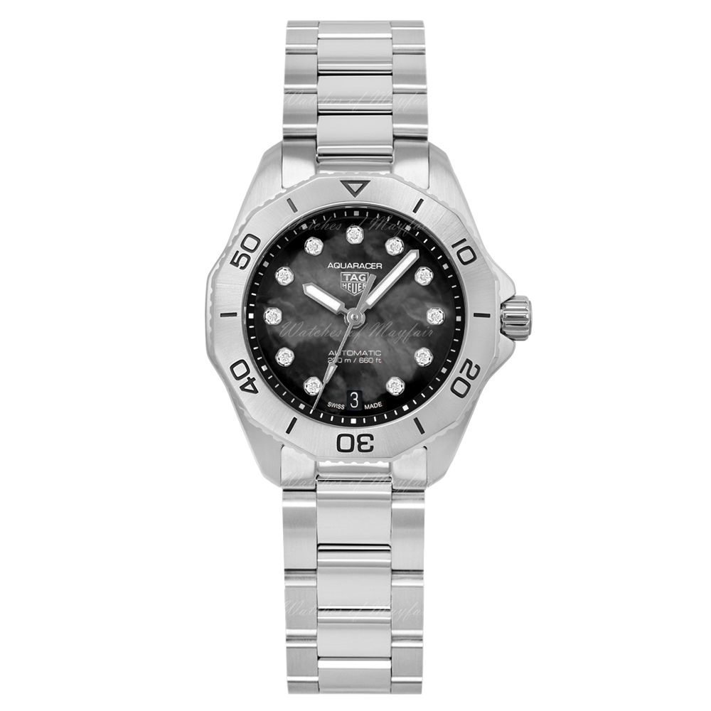 Tag Heuer Aquaracer Professional 200 Automatic Black Dial Silver Steel Strap Watch for Men - WBP2410.BA0622