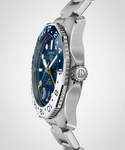 Tag Heuer Aquaracer Professional 300 GMT Automatic Blue Dial Silver Steel Strap Watch for Men - WBP2010.BA0632