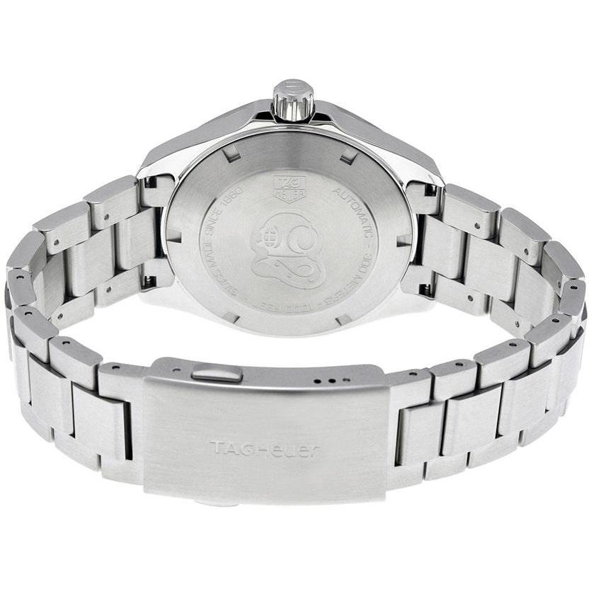 Tag Heuer Aquaracer Automatic Black Dial Silver Steel Strap Watch for Men - WAY2110.BA0928